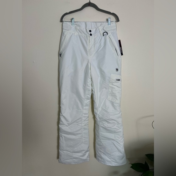 Swiss Tech Womens Ski Snowboard Pants Ivory Small Insulated Outdoor Winter Warm - Picture 14 of 16